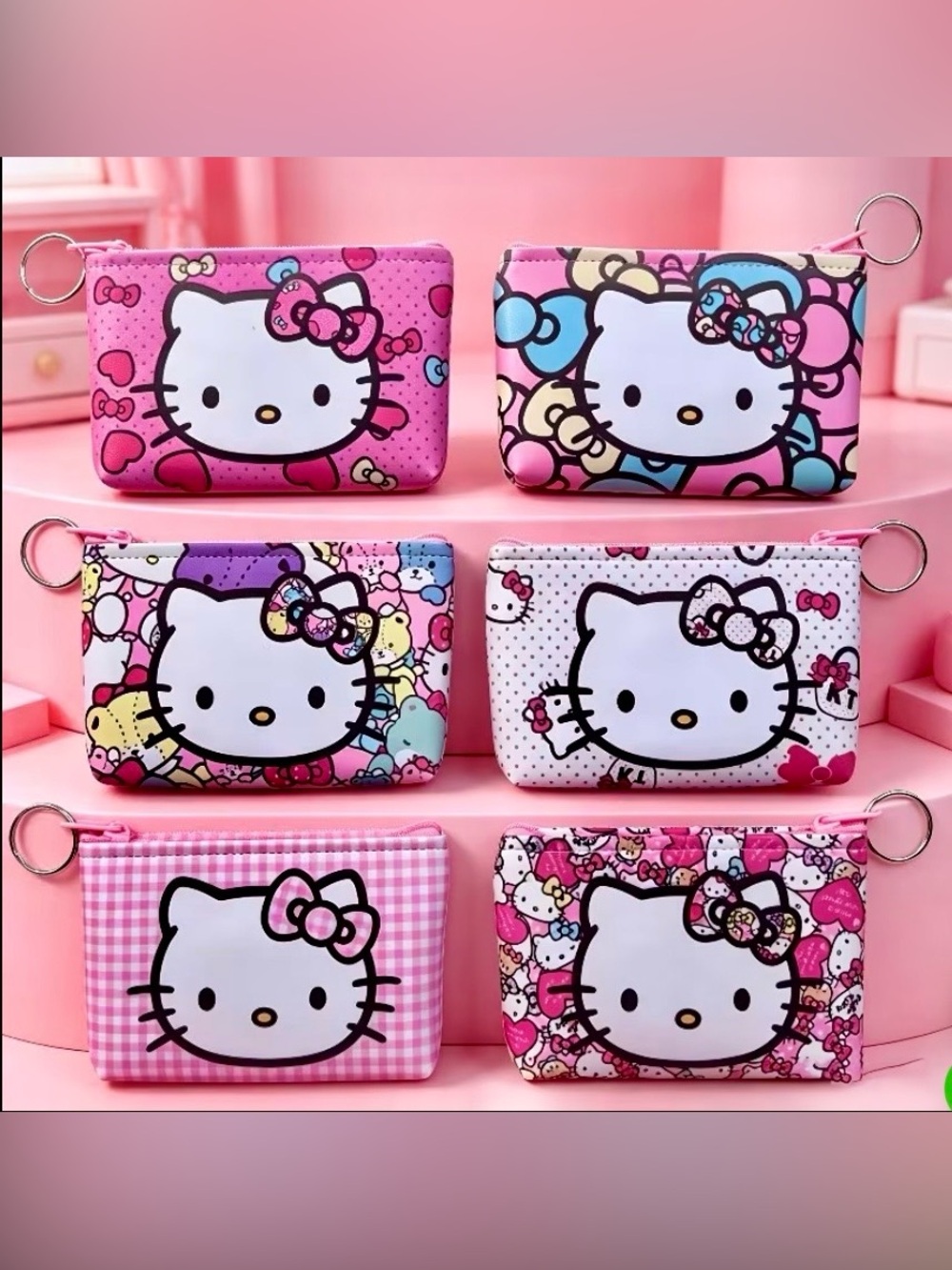Sanrio Hello Kitty Zippered Top Pouches